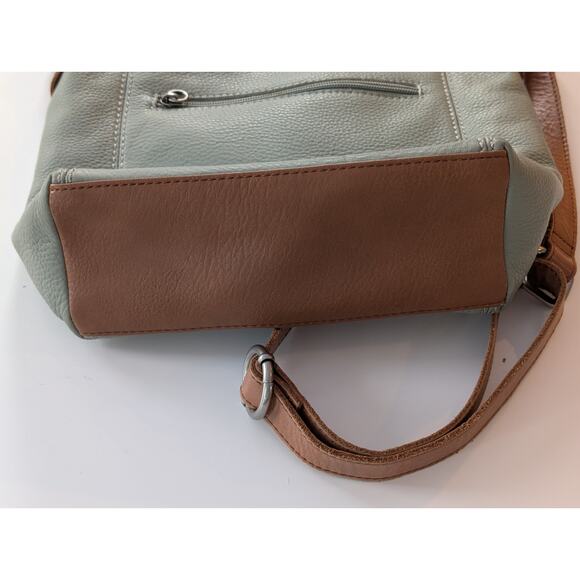 The Sak Ashland Leather Crossbody - Sage Green & Brown Two-Tone - Picture 4 of 9